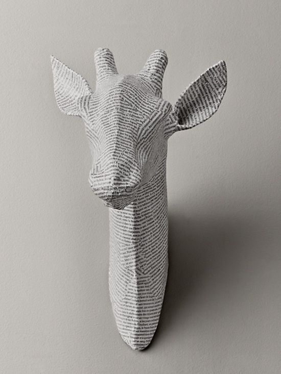 Restoration Hardware Other - Restoration Hardware Paper-Mâché Wall Mounted Elephant, Antelope, Giraffe.